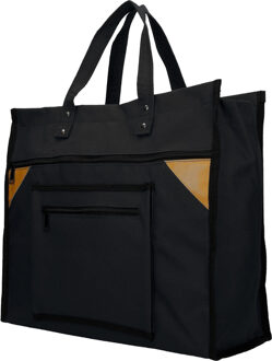 Stevige Boodschappentas Basic Breed Zwart