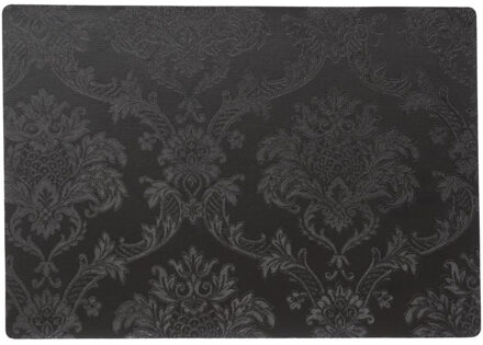 Stevige luxe Tafel placemats Amatista zwart 30 x 43 cm - Placemats