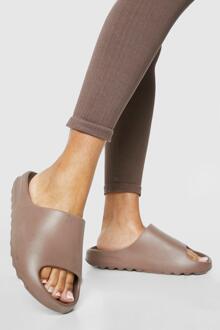 Stevige Slippers, Chocolate - 36
