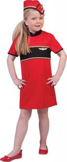Stewardess pakje kind rood Rood - Zalm