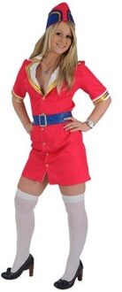 Stewardessen pakje pink Roze