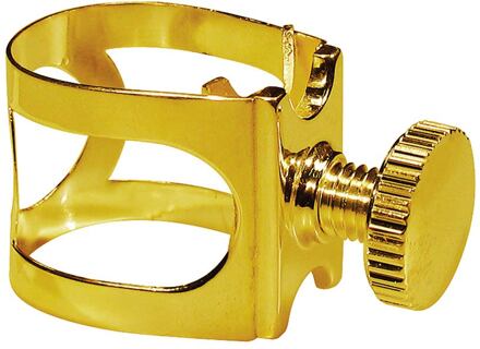 Stewart Ellis SELG-SGD rietbinder voor sopraansaxofoon rietbinder voor sopraansaxofoon, metaal, goudlak, voor metalen mondstuk