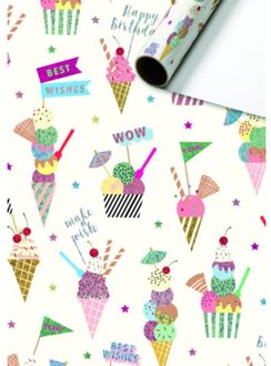 Stewo cadeaupapier gelato, formaat 70 x 150 cm