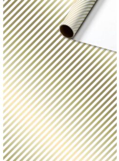 Stewo cadeaupapier stribe, formaat 70 x 200 cm, beige