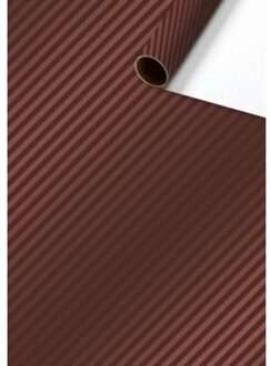 Stewo cadeaupapier stribe, formaat 70 x 200 cm, bruin