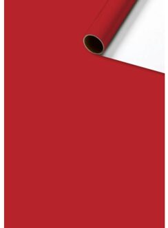 Stewo cadeaupapier uni plain, formaat 70 x 200 cm, donkerrood