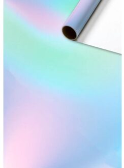 Stewo cadeaupapier uni plain, formaat 70 x 200 cm, regenboog