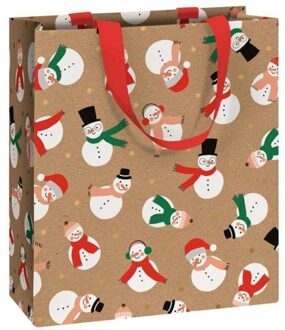 Stewo geschenktasje kerst dalton, formaat 18 x 8 x 21 cm.