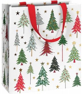 Stewo geschenktasje kerst ilan tree, formaat 18 x 8 x 21 cm.