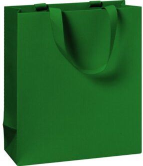Stewo geschenktasje one colour donker groen, formaat 18 x 8 x 21 cm