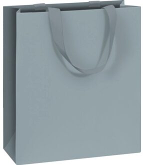 Stewo geschenktasje uni pure grijs blauw, formaat 18 x 8 x 21 cm