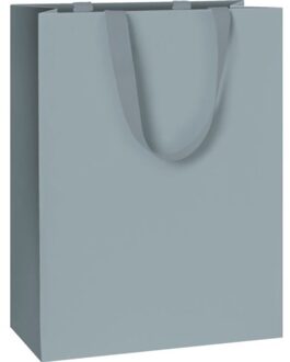 Stewo geschenktasje uni pure grijs blauw, formaat 23 x 13 x 30 cm