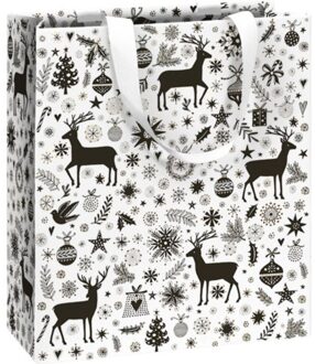 Stewo kerst geschenktasje cedric, formaat 18 x 8 x 21 cm