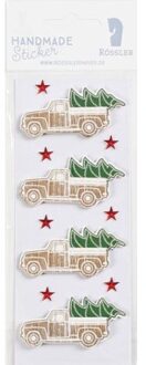 Stewo Rossler stickers kerst - pick up trucks