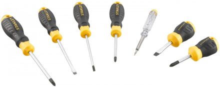 STHT16166-0 Cushiongrip Schroevendraaierset 6-delig: PH, Parallel, Standaard, Spanningszoeker STHT16166-0