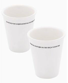 Stichting Plint Porseleinen Beker Poëten Aan Tafel - Het Servies - Bert Schierbeek