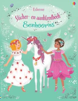 Sticker-en aankleedboek Eenhoorns. 4+