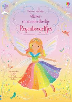 Sticker en aankleedboekje regenboogelfjes. 3+ Multikleur