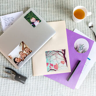 Sticker Vierkant 12cm - Set van 6