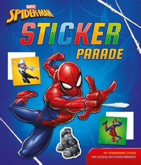 stickerparade Spider-Man junior 28 x 24 cm donkerblauw