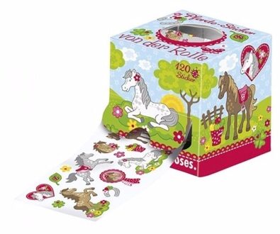 Stickerrol meisjes thema paarden - Stickers Multikleur