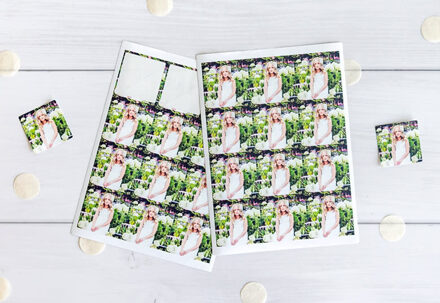 Stickers voor bedankjes vierkant (set van 24)