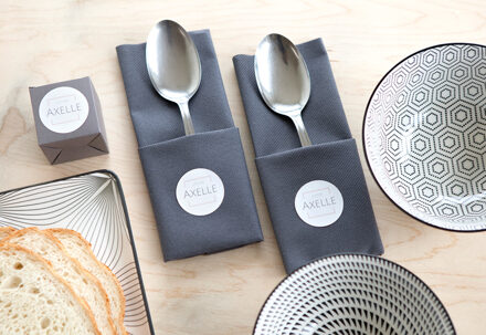 Stickers voor servetten Rond - Set van 24