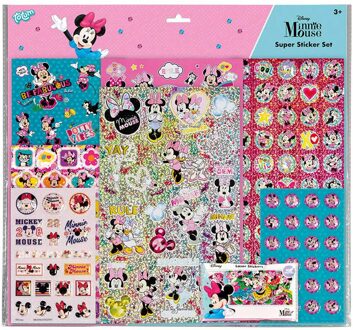 Stickerset Minnie Mouse XL Multikleur - Print