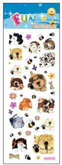 Stickervel honden en katten - Stickers Multikleur