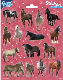 stickervel paarden junior papier 18-delig groot