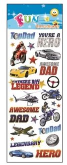 Stickervelletje vaderdag Multi