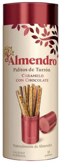 Sticks Nougat candy with chocolate, Almond, 126 gr
