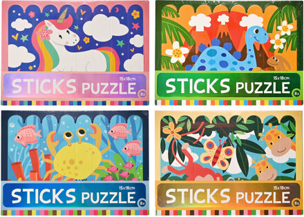 Sticks puzzle stroken puzzel 15x18cm