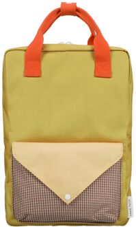 Sticky Lemon Lemon Tree Kinderrugzak - Envelope - Large bookworm green schooltas kind Multicolor - H 38 x B 27 x D 13 cm