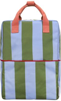 Sticky Lemon Lemon Tree Kinderrugzak - Strepen - Large tickling grass - cloud blue schooltas kind Multicolor - H 38 x B 27 x D 13 cm