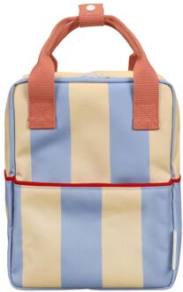 Sticky Lemon Lemon Tree Kinderrugzak - Strepen - Small cloud blue - twiggy beige schooltas kind Multicolor - H 26 x B 20 x D 13 cm