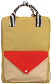 Sticky Lemon Wonders Envelope Backpack Large reed green schooltas kind Multicolor - H 32 x B 23.50 x D 12 cm