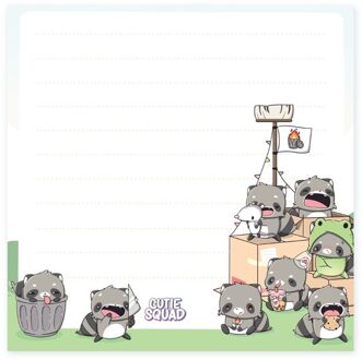 Sticky Notes - Raccoons