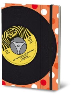 Stifflexible notitieboekje vinyl, 15 x 21 cm, disco