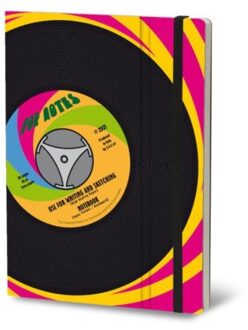Stifflexible notitieboekje vinyl, 15 x 21 cm, pop notes