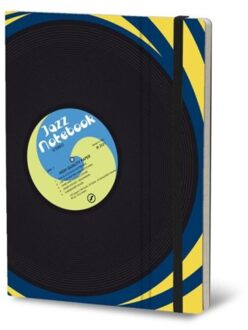 Stifflexible notitieboekje vinyl, 19 x 25 cm, jazz