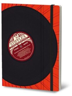 Stifflexible notitieboekje vinyl, 19 x 25 cm, lyrics