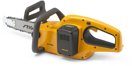 Stiga CS 100e | Accu Kettingzaag | 1 serie | 0,7 kW | inductie | 25 cm | 15 m/sec | exclusief accu en lader - 271400001/ST1