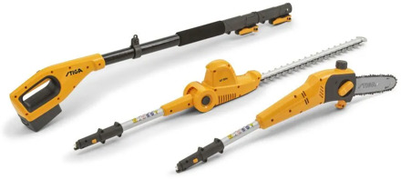Stiga MT 100e Multitool Accu | 1 serie | 0,15 kW | koolborstels | telescopisch | heggenschaar en snoeizaag | exclusief accu en lader - 271720008/ST1