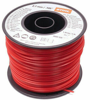 Stihl Maaidraad rond Ø 2,7 mm x 347,0 m Rood - 9302289 - 00009302289