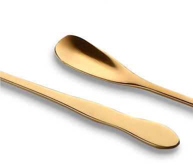 Stijl 1Pc Rvs Koffie Lepel Met Lange Steel Kleurrijke Koffie Scoops Dessert Thee Lepel Gevulde Keuken Gadget tool 200mm zwart