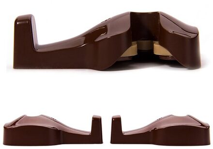 Stijl 2Pcs Handige Zwarte Auto Suv Auto Truck Zelfklevende Haak Hanger Bag Purse Organizer Houder bruin