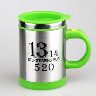 Stijl Automatisch Mengen Koffiekopje Rvs Cup Zelf Roeren Elektrische Mok Caneca Jarra groen