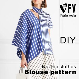 Stijl Big-Naam Shirt Patroon Gevoel Blouse 1:1 Kledingstuk Kartonnen Naaien Tekening BCY-94 Size 3XL