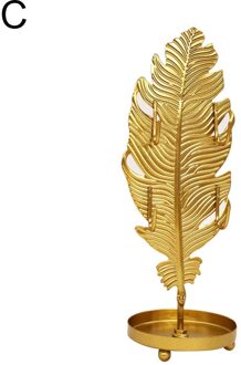 Stijl Bladvorm Ijzer Sieraden Display Rack Stand Oorbellen Ketting Armband Organisator Opslag Houders Desktop Decor